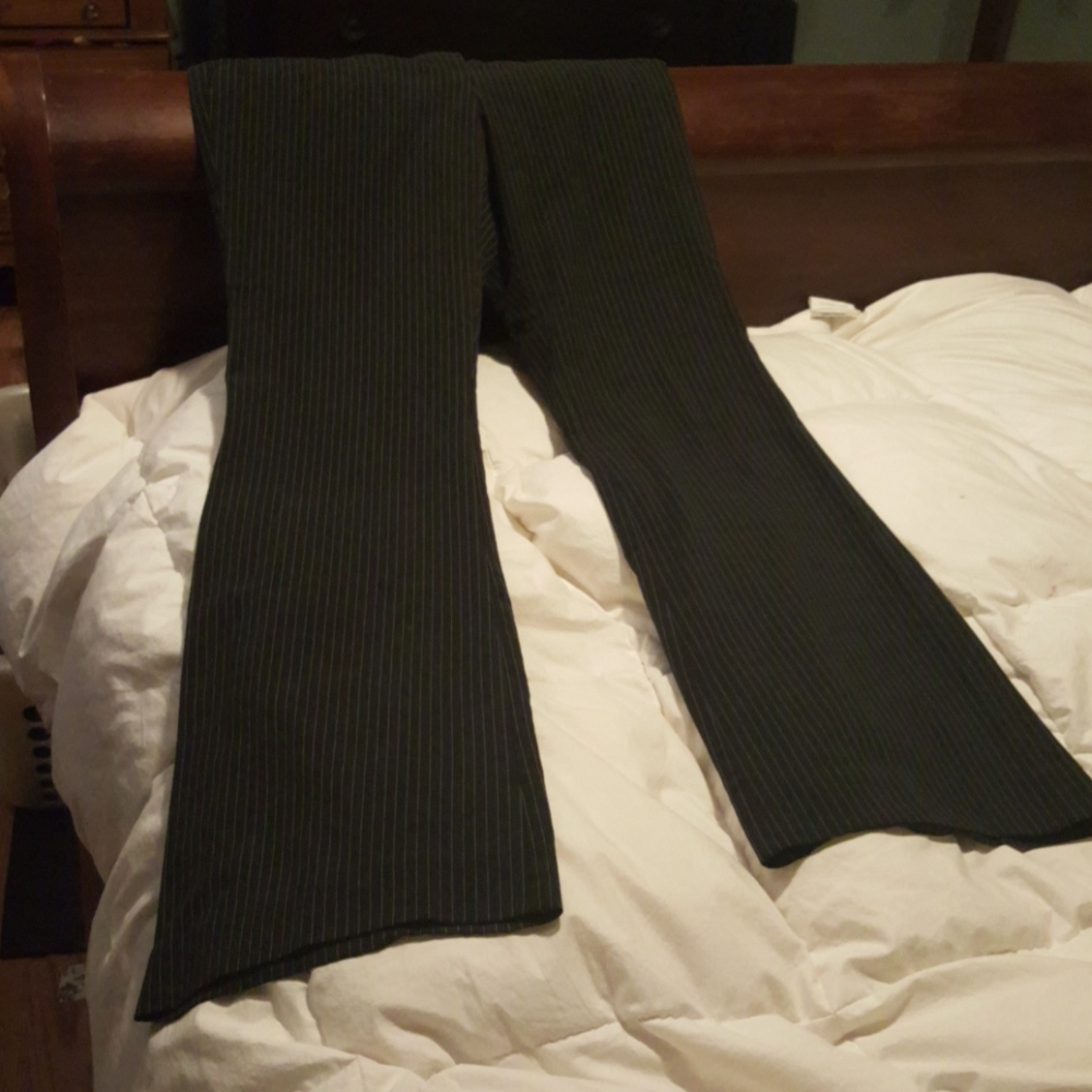The Limited Black Slacks Pin Stripe Sz 6